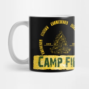 feel hot vibes of nature with camp fire outdoor - camping, hiking, trekking, outdoor recreation Mug